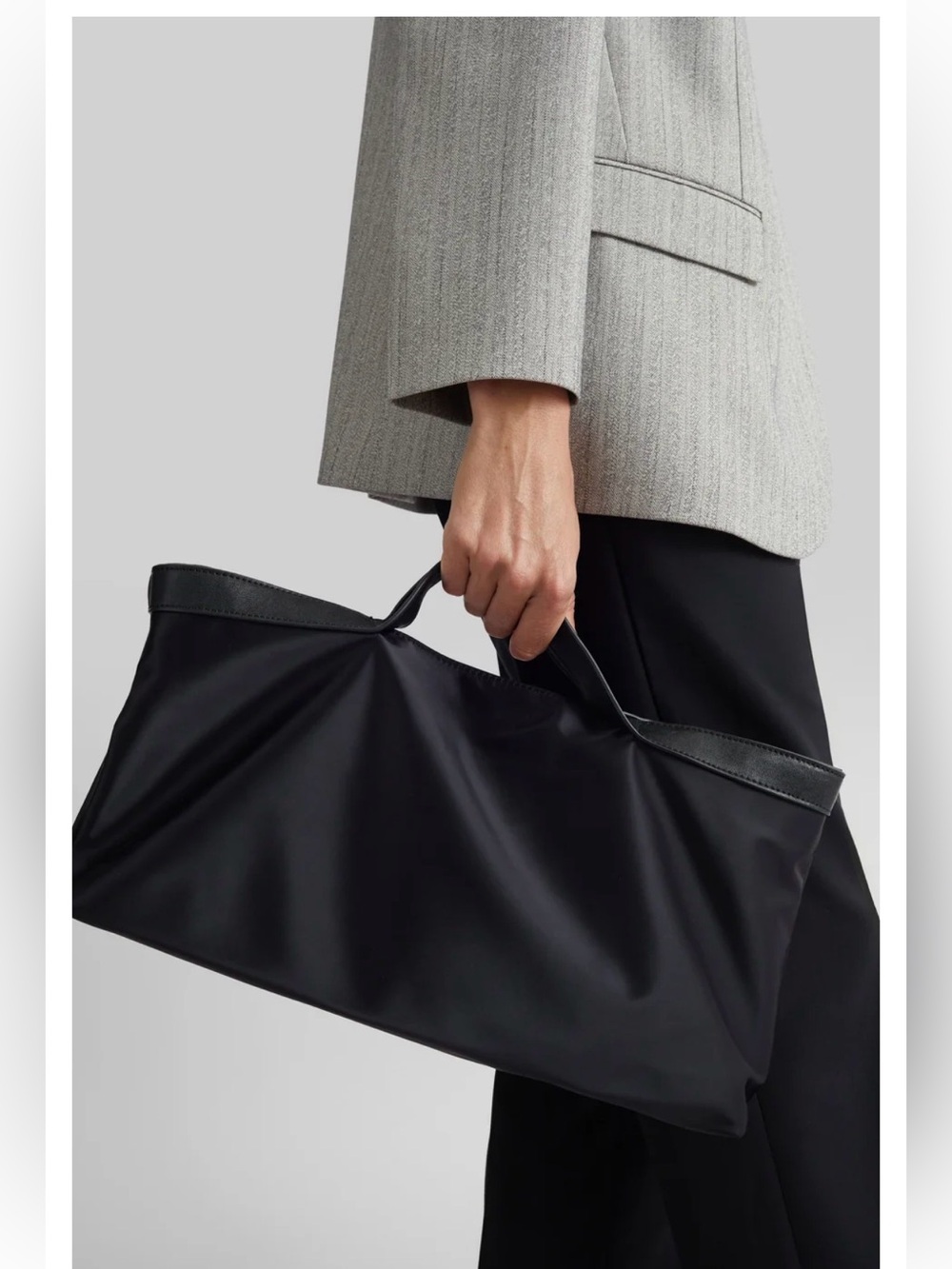 The Frankie Shop Sold Out Black “Zeni” Two-Way Handbag